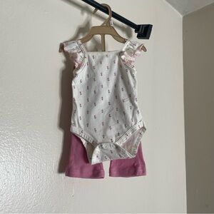 ChickPea Baby Girl 2 Piece Outfit | 0-3M